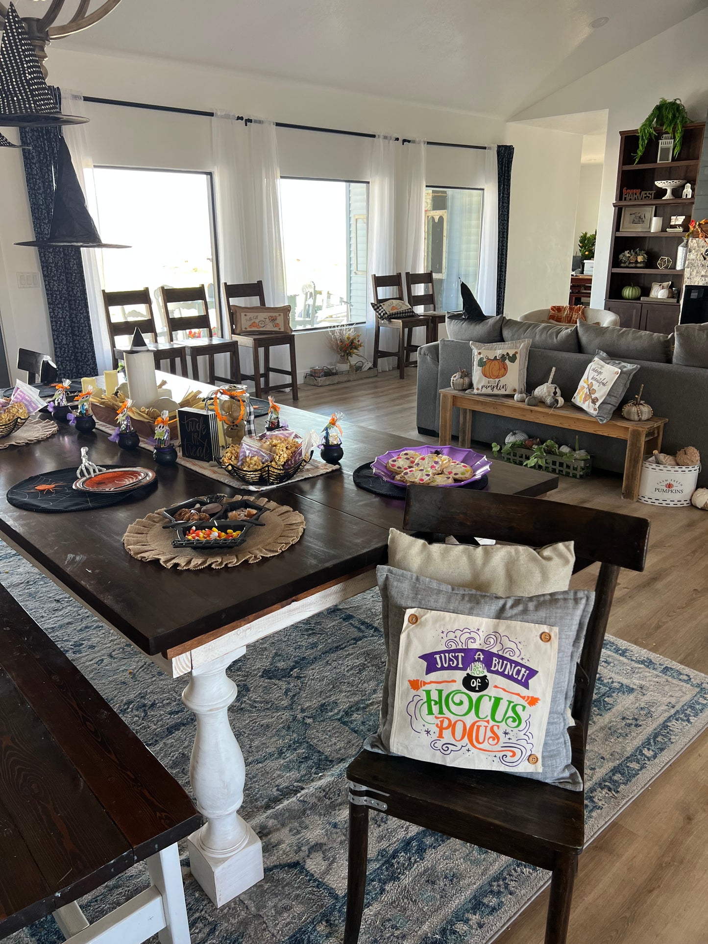 SQUARE Holiday Panel: Fall, Autumn Halloween Witches Brew Caldron HOCUS POCUS