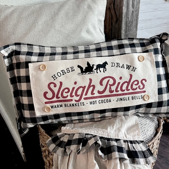 Custom Wedding Gift Bundle: 3 seasons + GINGHAM/BUFFALO CHECK pillow + custom last name panel: 3 BEES BEE KIND / SUNFLOWER JARS / VINTAGE CHRISTMAS TREE TRUCK /CUSTOM LAST NAME PANEL