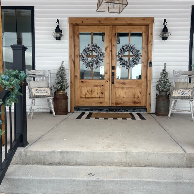 Glitter Seasonal Panel: Winter Blue Ice Sparkle Twinkle Bling Glitz Confetti Christmas; LET IT SNOW