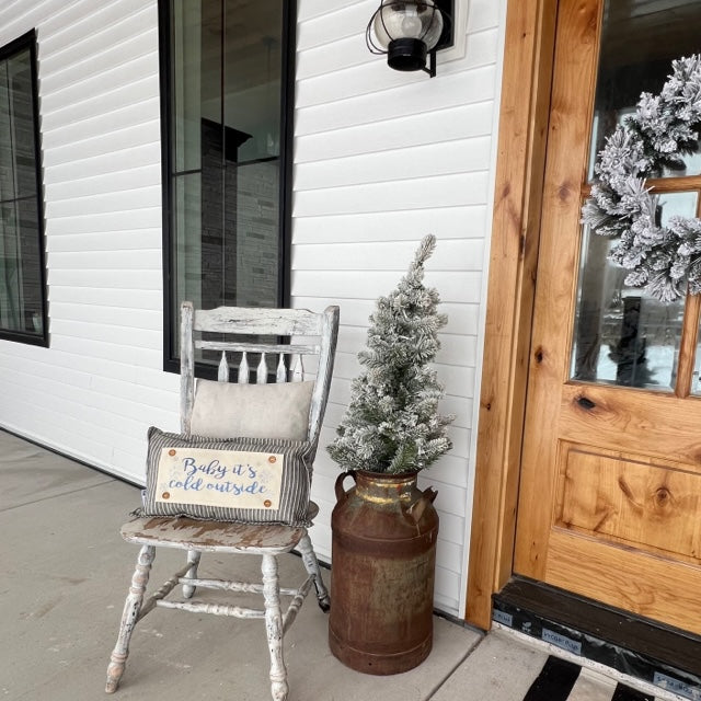 Glitter Seasonal Panel: Winter Blue Ice Sparkle Twinkle Bling Glitz Confetti Christmas; LET IT SNOW