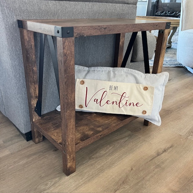 NEW! Custom WINTER Wedding Gift Bundle:  3 seasons + CHARCOAL/GALVINIZED STRIPES pillow + custom last name panel & BE MY VALENTINE / DEER / CUSTOM LAST NAME PANEL