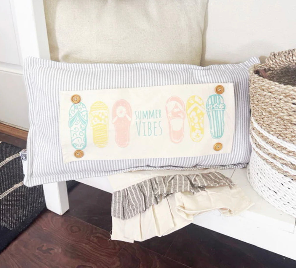 Bundle Deal: Summer Vibes Bundle (4 pack) SAVE!!!:WELCOME, FLIP FLOPS, OLD GLORY, HOME SWEET HIVE