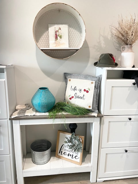 Glitter SQUARE Panel: Cherry LIFE IS SWEET
