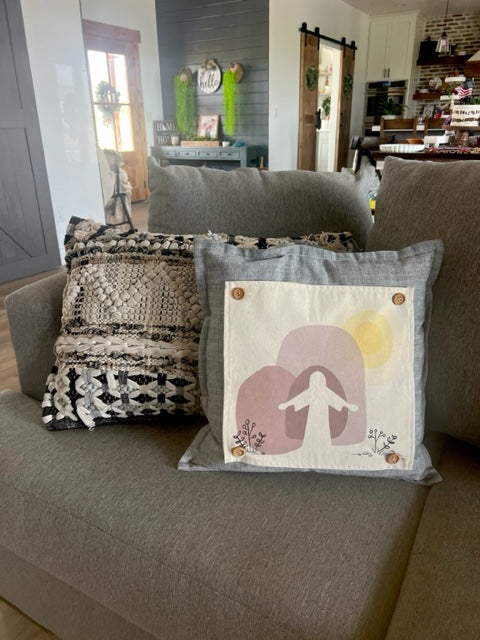 Square Panel: Spring, Easter, Religious, Pastel, CHRIST TOMB