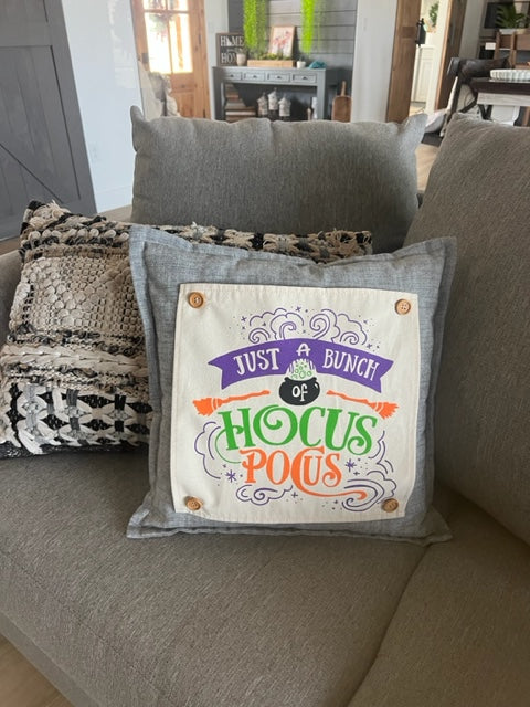 SQUARE Holiday Panel: Fall, Autumn Halloween Witches Brew Caldron HOCUS POCUS