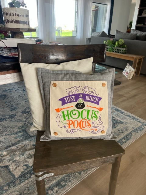 SQUARE Holiday Panel: Fall, Autumn Halloween Witches Brew Caldron HOCUS POCUS