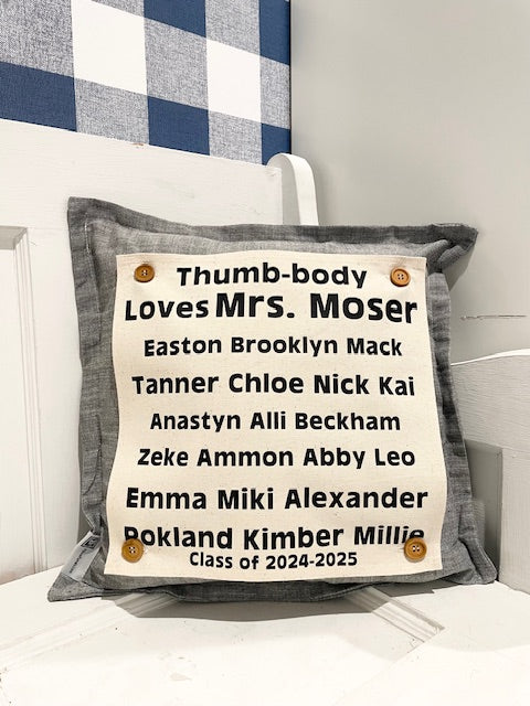 SQUARE Custom Memory Panel: Teacher Appreciation, SQUARE CUSTOM PANEL