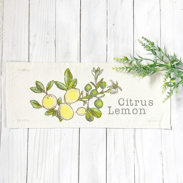 Botanical Panel: Summer, Lemonade Stand, Sweet, Summertime;  CITRUS LEMON
