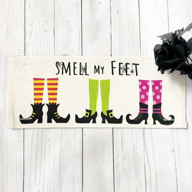 PARTY PACKAGE BUNDLE: Holiday Panel Halloween October Fall Autumn: Trick or Treat / Smell My Feet + BUFFALO CHECK RUNNER