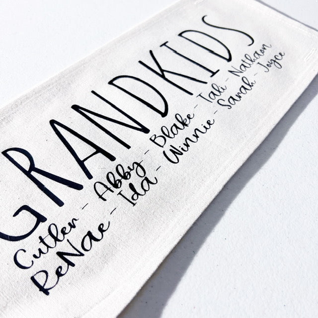 GIFT GUIDE: BEST GIFT FOR GRAMMA'S, NANA, MIMI, NONNIE, OMA! Custom Memory Panel: Grandkids/Nana/Mimi/Aunt Name/Grandma Mother's Day Mom Gift, GRANDBLESSINGS PANEL