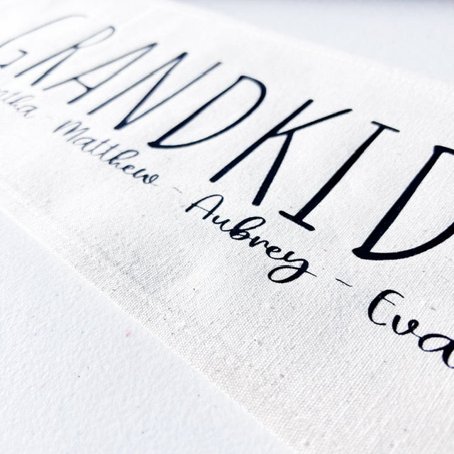 GIFT GUIDE: BEST GIFT FOR GRAMMA'S, NANA, MIMI, NONNIE, OMA! Custom Memory Panel: Grandkids/Nana/Mimi/Aunt Name/Grandma Mother's Day Mom Gift, GRANDBLESSINGS PANEL