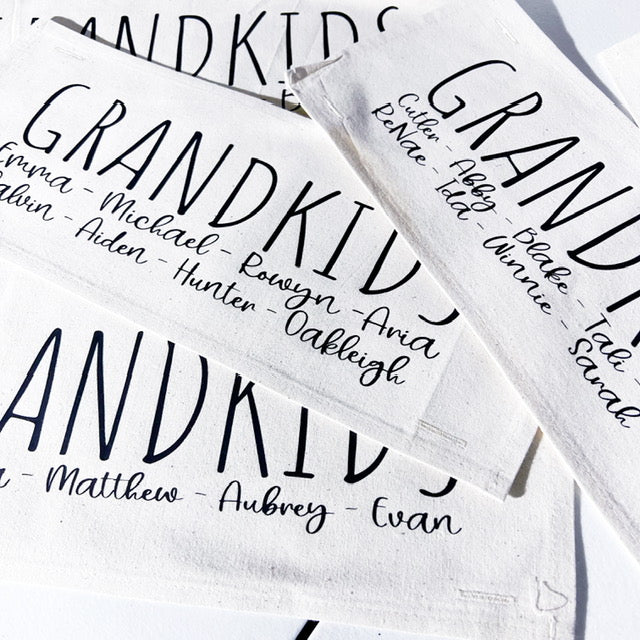 GIFT GUIDE: BEST GIFT FOR GRAMMA'S, NANA, MIMI, NONNIE, OMA! Custom Memory Panel: Grandkids/Nana/Mimi/Aunt Name/Grandma Mother's Day Mom Gift, GRANDBLESSINGS PANEL