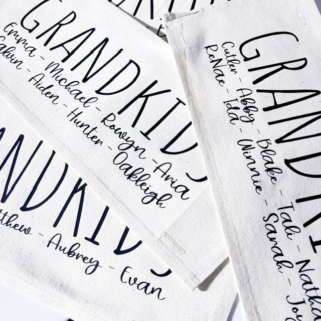 GIFT GUIDE: BEST GIFT FOR GRAMMA'S, NANA, MIMI, NONNIE, OMA! Custom Memory Panel: Grandkids/Nana/Mimi/Aunt Name/Grandma Mother's Day Mom Gift, GRANDBLESSINGS PANEL