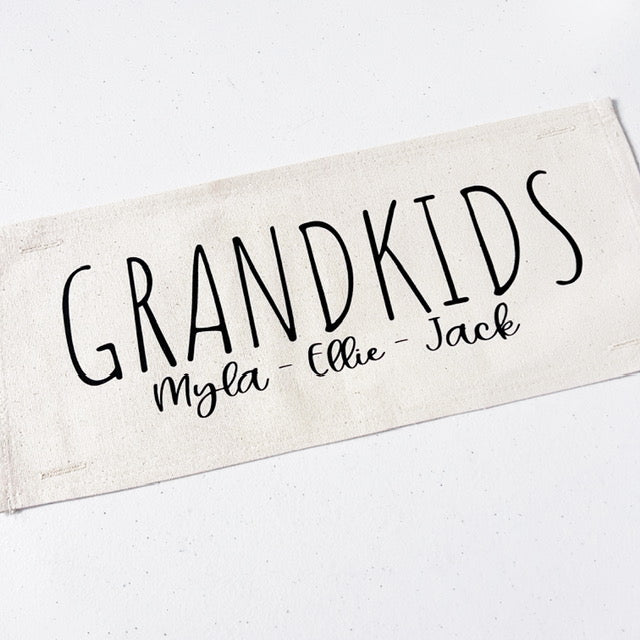 GIFT GUIDE: BEST GIFT FOR GRAMMA'S, NANA, MIMI, NONNIE, OMA! Custom Memory Panel: Grandkids/Nana/Mimi/Aunt Name/Grandma Mother's Day Mom Gift, GRANDBLESSINGS PANEL