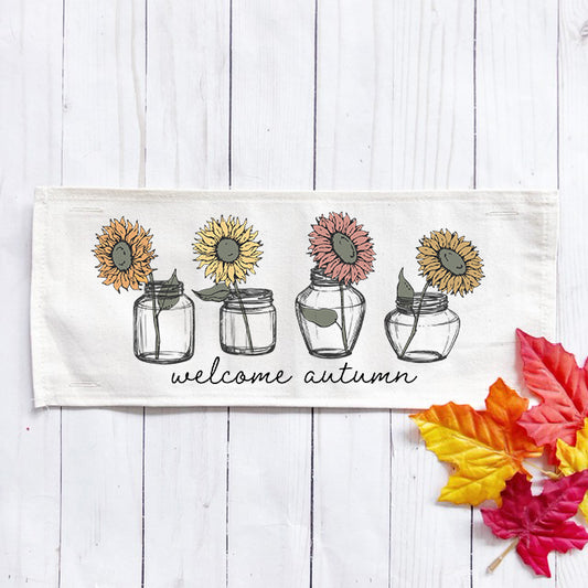 Seasonal Panel: Autumn , Fall; SUNFLOWERS
