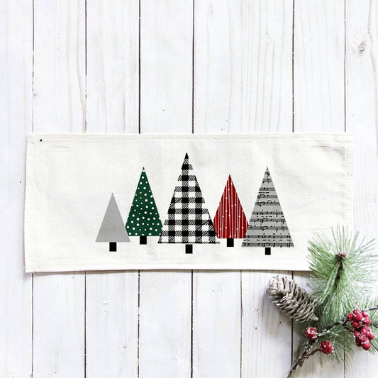 NEW!  Holiday Panel: Winter Ugly Sweater; Christmas Tree MUSIC NOTES TREES