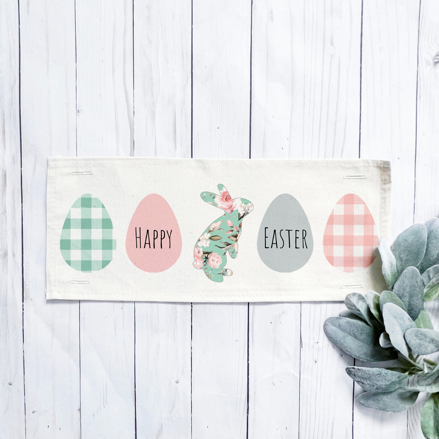 Holiday Panel: Spring, Pastel, Bunny, Buffalo Check, Gingham; EASTER EGGS