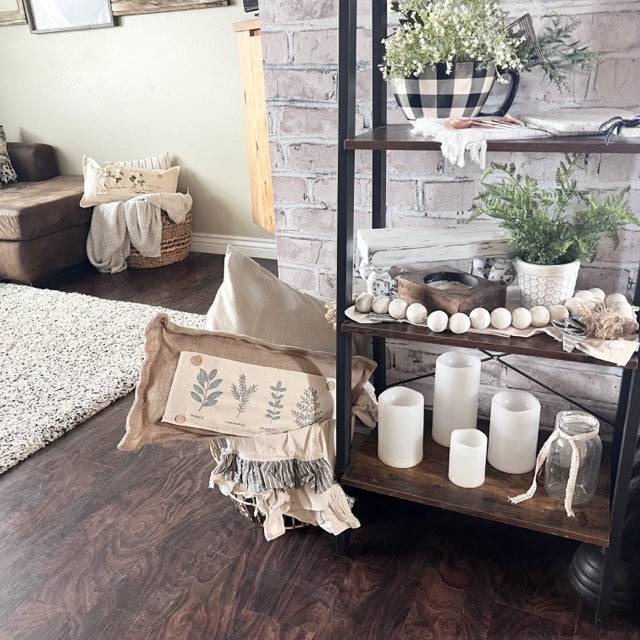 Botanical Panel: Basil, Mother's Day Rosemary, Oregano, Dill Spring, Neutral Summer; SAGE GARDEN HERBS