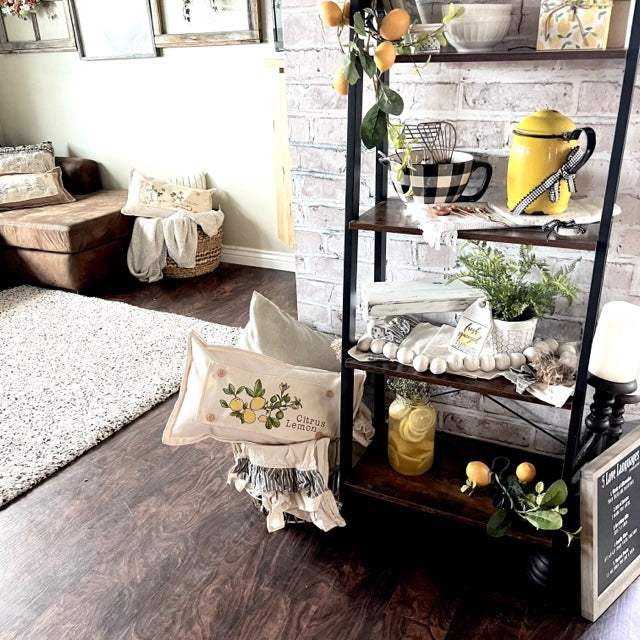 Botanical Panel: Summer, Lemonade Stand, Sweet, Summertime;  CITRUS LEMON