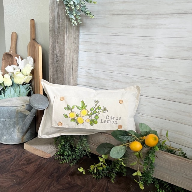 Botanical Panel: Summer, Lemonade Stand, Sweet, Summertime;  CITRUS LEMON