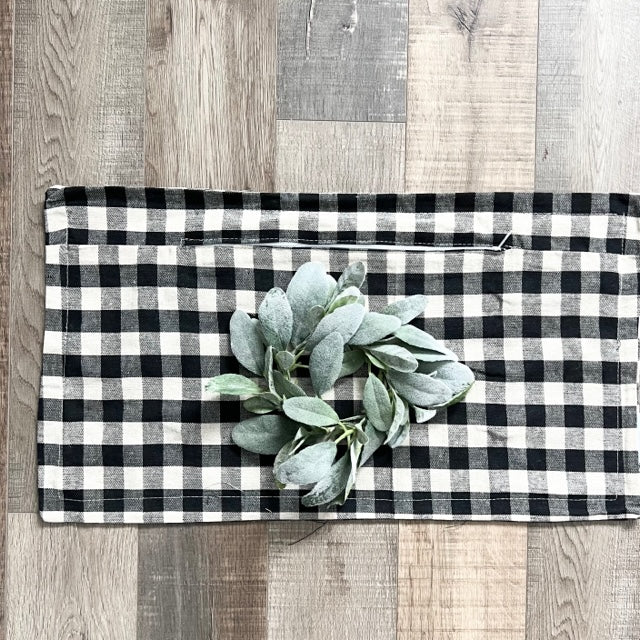 COVER ONLY: Gingham BUFFALO CHECK PILLOW COVER (no insert)