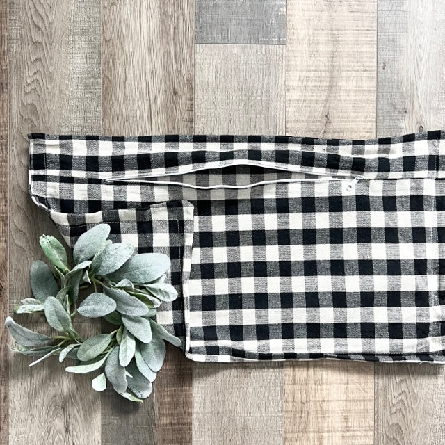 COVER ONLY: Gingham BUFFALO CHECK PILLOW COVER (no insert)
