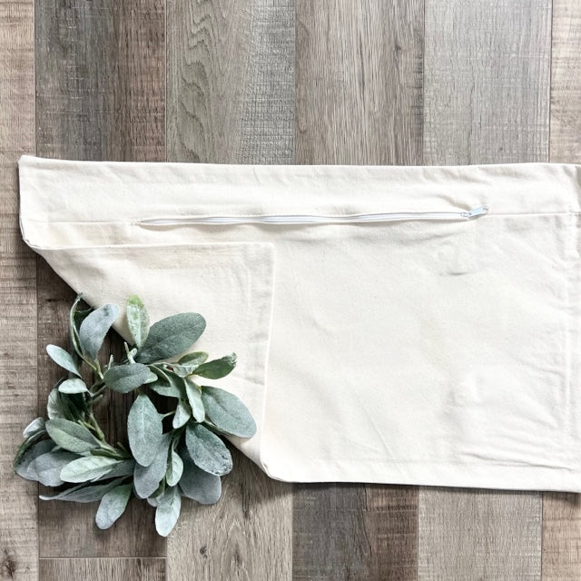 COVER ONLY: NATURAL CREAM BOHO COVER (no insert)