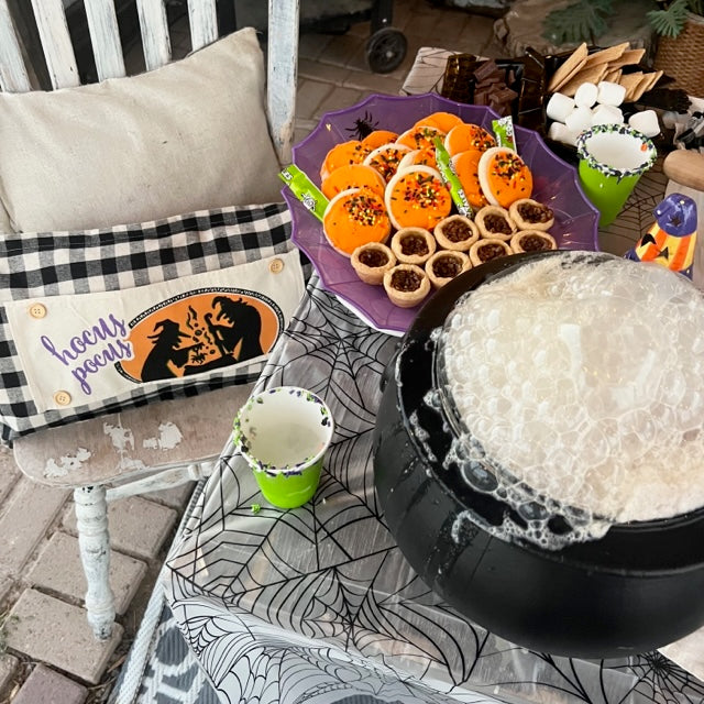 PARTY PACKAGE BUNDLE: Holiday Panel Halloween October Fall Autumn: Trick or Treat / Smell My Feet + BUFFALO CHECK RUNNER