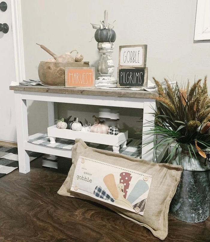 SEASONAL BUNDLE SET: Burlap Idaho Potato Farm Sack Bag Pillow (comes with insert and these 4 panels inside back pocket); Winter Spring Summer Fall Autumn: DEER, BUNNY HOP EASTER, HOME SWEET HIVE BEE, THANKFUL PUMPKINS,