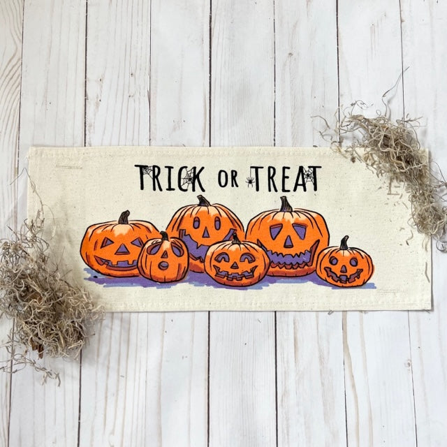 PARTY PACKAGE BUNDLE: Holiday Panel Halloween October Fall Autumn: Trick or Treat / Smell My Feet + BUFFALO CHECK RUNNER