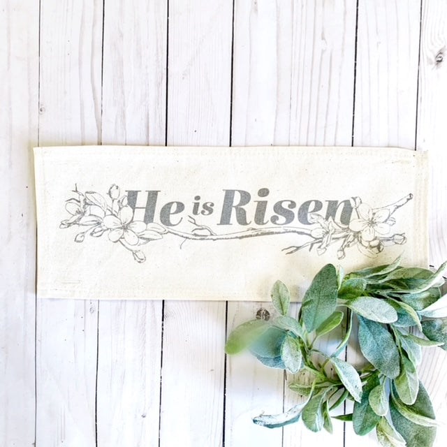 SEASONAL BUNDLE SET: Natural Cream Boho Pillow (comes with foam insert and these 4 panels in back pocket); Winter Spring Summer Fall Autumn: Gather, Christmas Bike, He is Risen, America est. 1776
