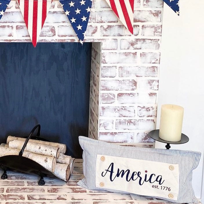 BUNDLE DEAL: Glitter Fourth 4th Of July Panels (4 pack) SAVE!!!: FIREWORK TRUCK / OLD GLORY / AMERICA / GOD BLESS USA