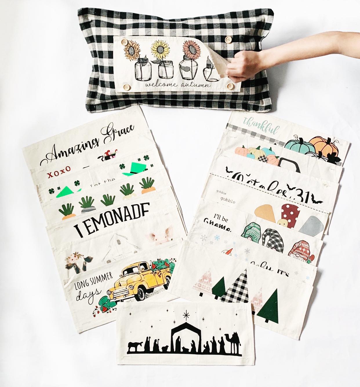 Pillow ONLY (with fluffy insert): Buffalo Check Gingham: BUFFALO CHECK PILLOW (with insert)