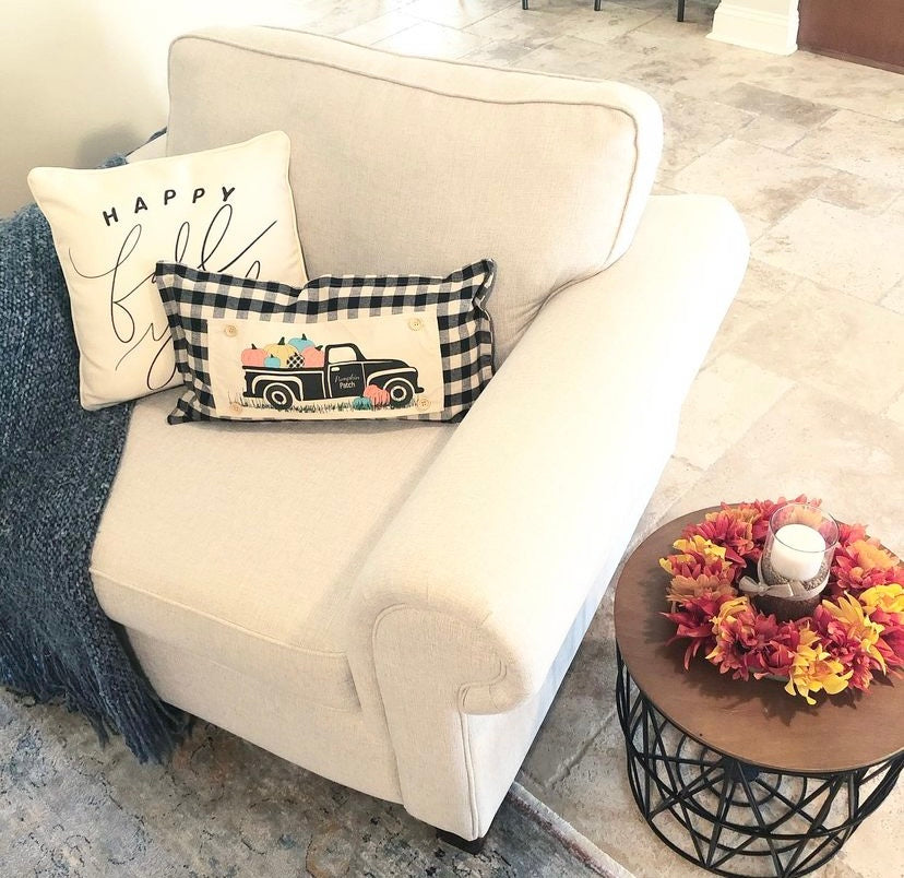 Pillow ONLY (with fluffy insert): Buffalo Check Gingham: BUFFALO CHECK PILLOW (with insert)