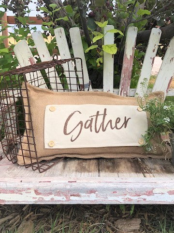 BRING BACK MY PANEL: Thanksgiving, Together, Family, Friends; Neutral BROWN GATHER SCRIPT