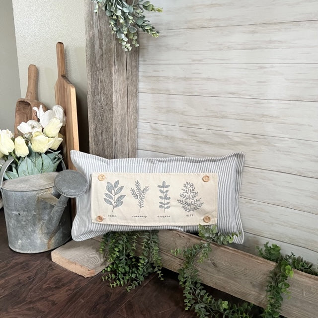 SEASONAL BUNDLE SET: Gray/White Ticking Stripes Pillow (comes with foam insert and these 4 panels in back pocket); Winter Spring Summer Fall Autumn: THANKFUL PUMPKINS, DEER, BUNNY HOP EASTER, HOME SWEET HIVE BEE