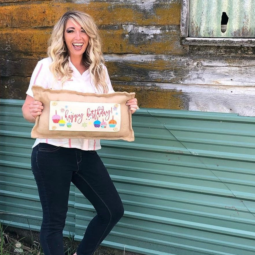 SEASONAL BUNDLE SET: Burlap Idaho Potato Farm Sack Bag Pillow (comes with insert and these 4 panels inside back pocket); Winter Spring Summer Fall Autumn: DEER, BUNNY HOP EASTER, HOME SWEET HIVE BEE, THANKFUL PUMPKINS,