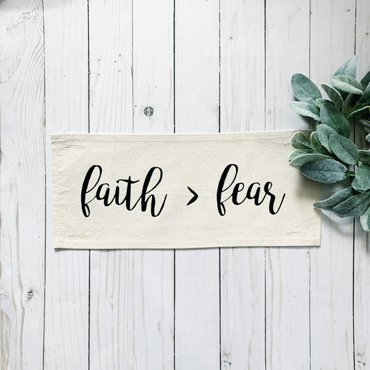 Neutral Panel: Winter Spring Fall Autumn; Jesus Scripture Religious Strength Positive FAITH OVER FEAR