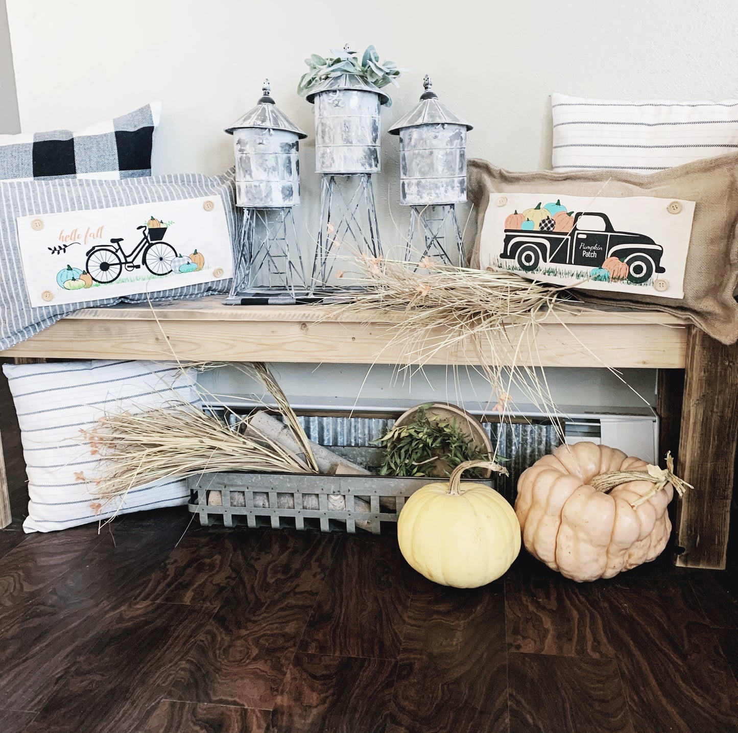 BRING MY PANEL BACK:  Vintage  PUMPKIN  BLACK TRUCK