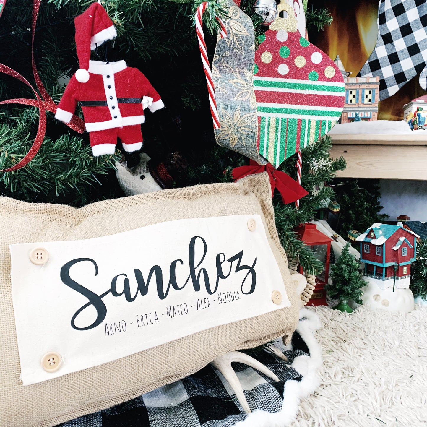 Personalized Panel: Memory Custom Family Names;  CUSTOM PANEL