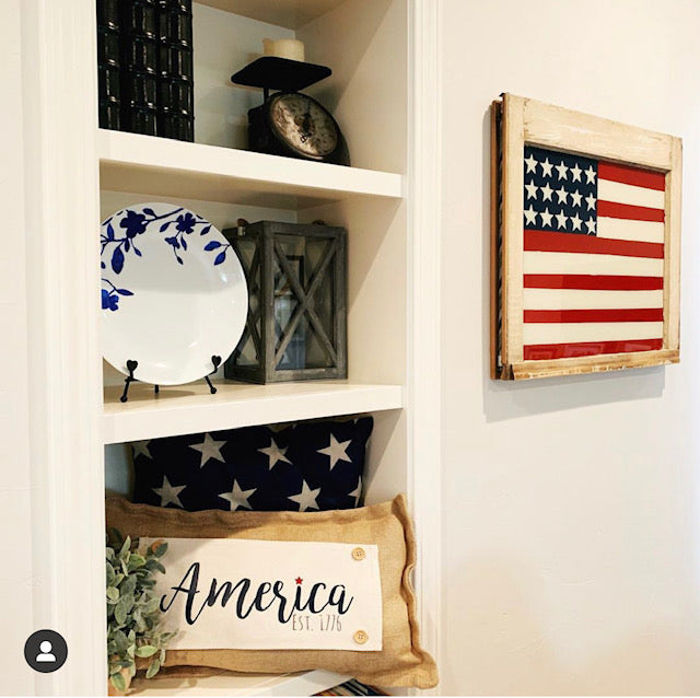 BUNDLE DEAL: Glitter Fourth 4th Of July Panels (4 pack) SAVE!!!: FIREWORK TRUCK / OLD GLORY / AMERICA / GOD BLESS USA