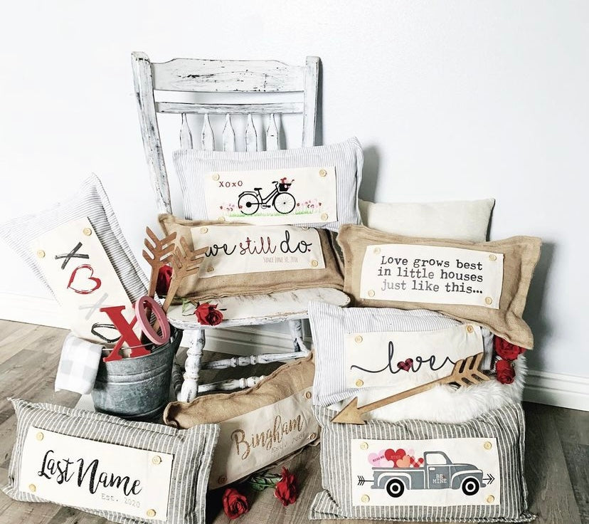 SEASONAL BUNDLE SET: Burlap Idaho Potato Farm Sack Bag Pillow (comes with insert and these 4 panels inside back pocket); Winter Spring Summer Fall Autumn: DEER, BUNNY HOP EASTER, HOME SWEET HIVE BEE, THANKFUL PUMPKINS,