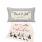 NEW! Custom WINTER 26 Wedding Gift Bundle:  3 seasons + CHARCOAL/GALVINIZED STRIPES pillow + custom last name panel & FLORAL BUNNIES / BE MY VALENTINE / DEER / CUSTOM LAST NAME PANEL