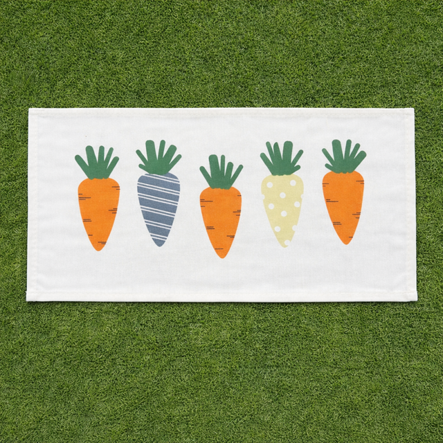 PANEL ONLY: RECTANGLE Spring, Summer, Veggies, Bunny Food, Garden; CARROT PATCH
