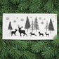Seasonal Panel: Winter January Decor Peace Forest Timberland Woodland Backwoods Grove Buck Thicket Tree Silent Night Wandering Wonderland DEER