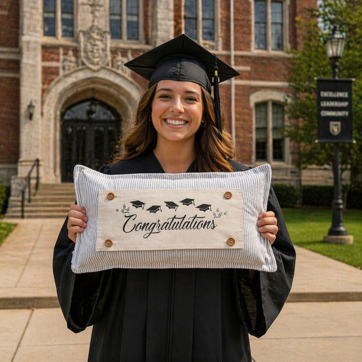 CUSTOM PANEL ONLY: RECTANGLE Memory Special Event Panel Summer, Spring; CONGRATULATIONS GRADUATION