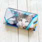 Kitty Cat Wallet: for Teen/College/Mom/Working Gal: KITTY IN BLUE