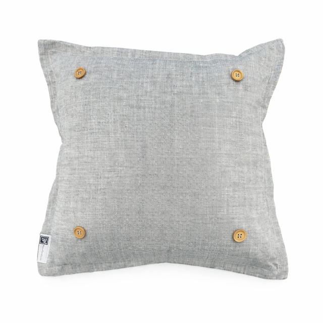 PILLOW ONLY: SQUARE Charcoal Gray Solid Pillow Only; CHARCOAL GREY PILLOW (with insert)