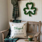 GLITTER PANEL ONLY: SQUARE Irish Kisses & Shamrock Wishes; Spring St. Saint Patricks Day, SQUARE BLESSED BEYOND MEASURE
