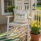 GLITTER PANEL ONLY: SQUARE Irish Kisses & Shamrock Wishes; Spring St. Saint Patricks Day, SQUARE BLESSED BEYOND MEASURE